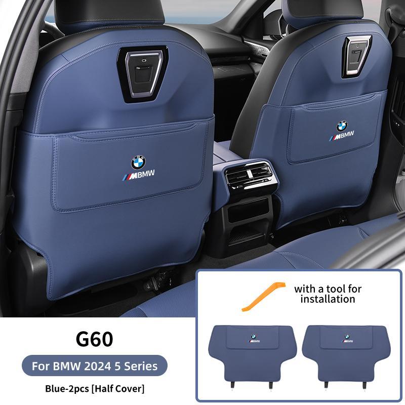 2025 Hot Car Interior Supplies Rear Seat Kick Mat Child Protection Pads Tools Cars Accessories For BMW M Performance E46 E90 F10