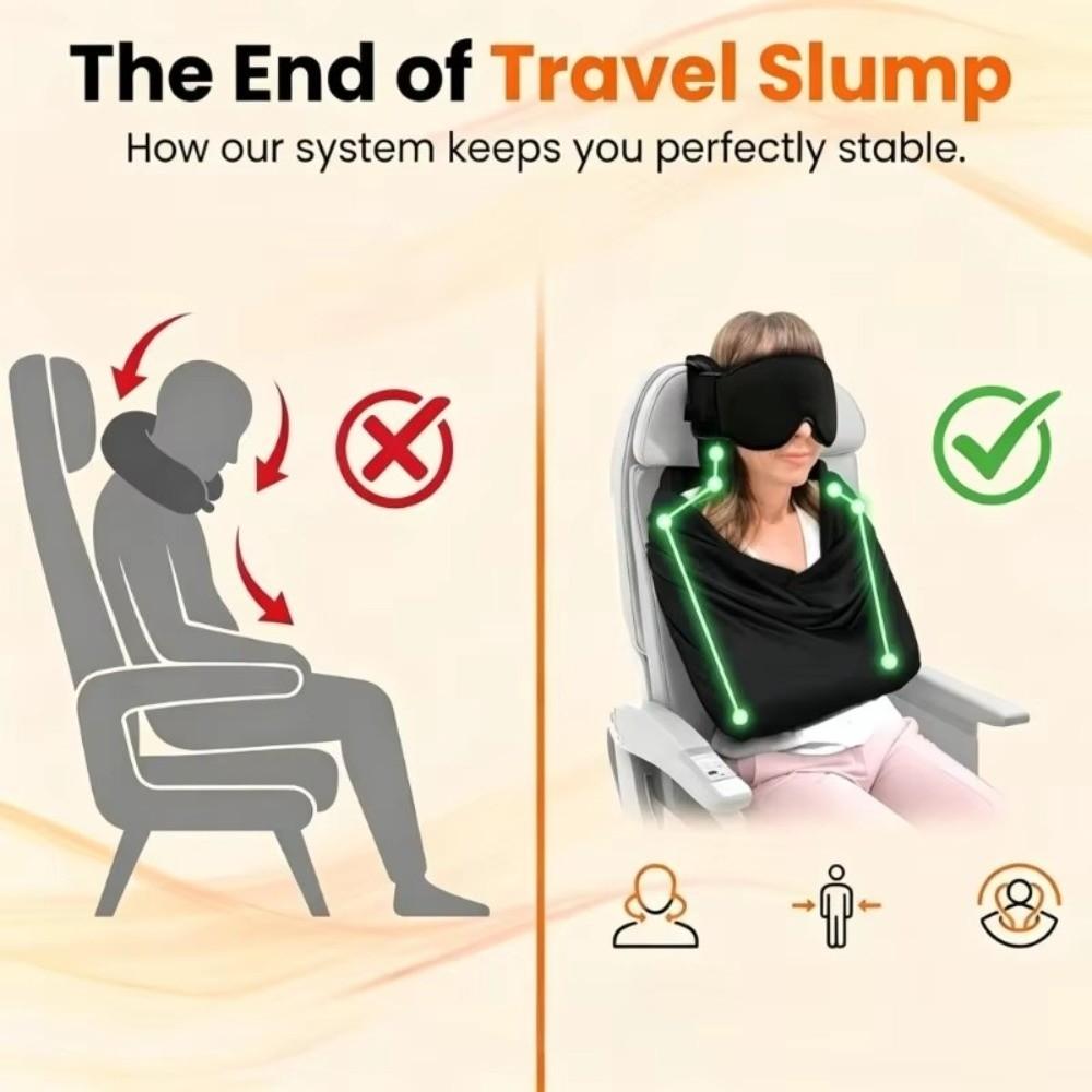 Multi-Use Function Car Sleep Support Adjustable EyeMask Pillow  For Office Use