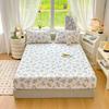 100% Cotton Fitted Sheet: Soft, Printed, Moisture-Wicking, Sweat-Absorbing, Anti-Static Mattress Protector