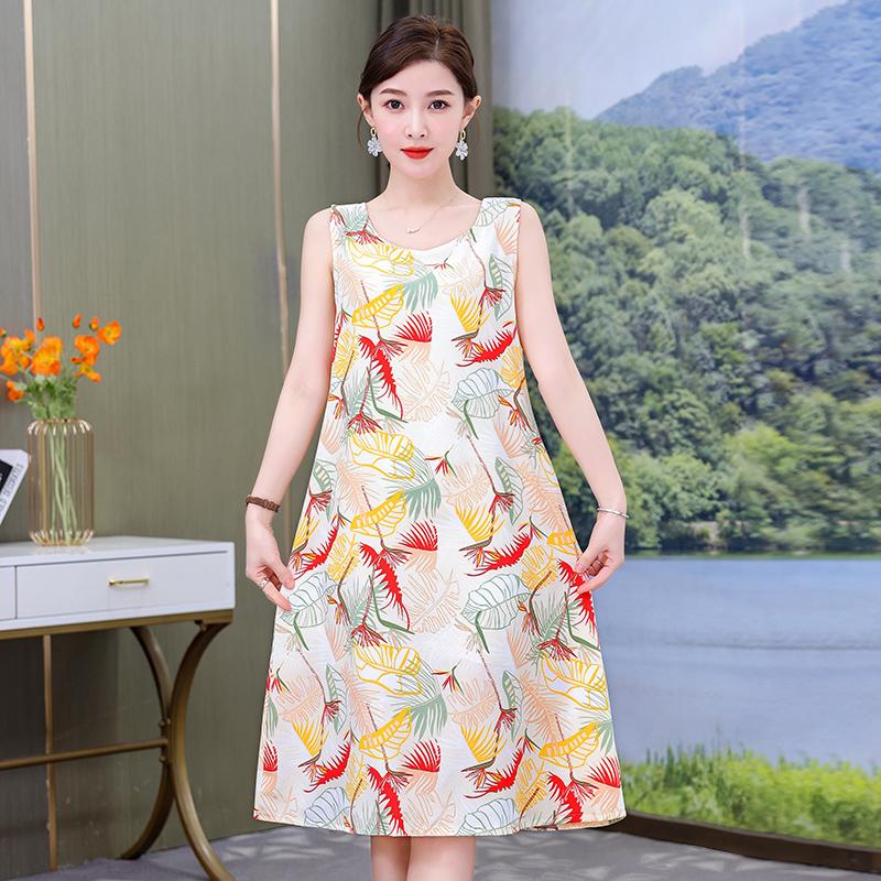 Элегантные платья без рукавов больших размеров для женщин, винтажное длинное летнее платье