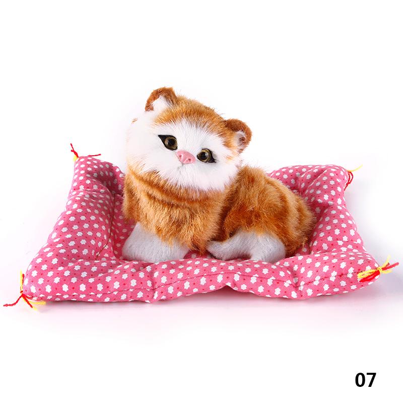 Бренд Новейшая Игрушка-Кукла Животное Плюшевые Спящие Кошки Игрушка с Подушкой Может Говорить со Звуком Идея Подарка для Детей Набитая Настольное Украшение