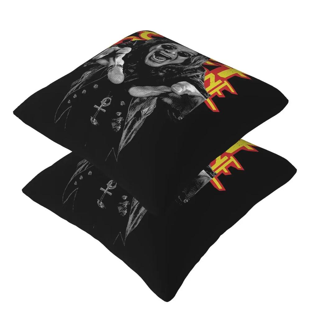 Ozzy Osbourne Merch Album Cover 2 Pcs Square Pillowcase Pillow Cover Cushion Zip Decorative Comfort Throw Pillow For Home