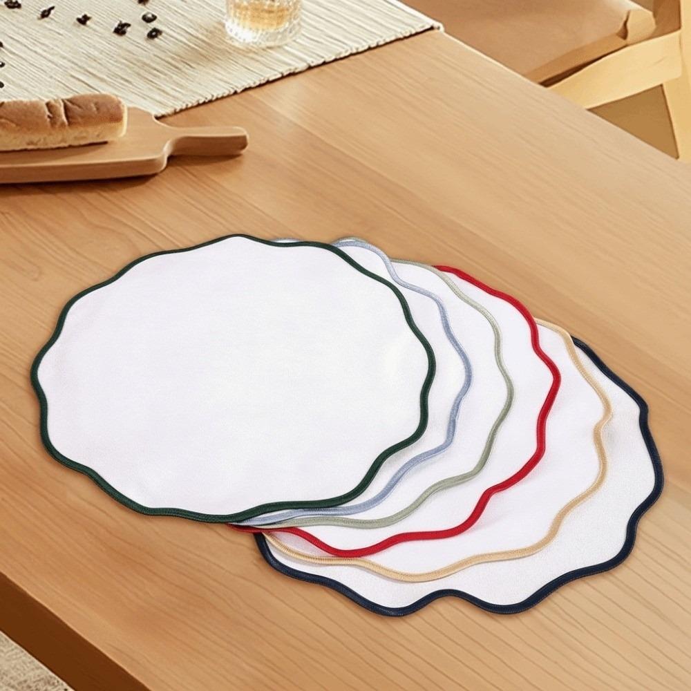 Double-Sided Heat Insulation Pad Non-Slip Table Mats Exquisite Linen Dining Mat Kitchen