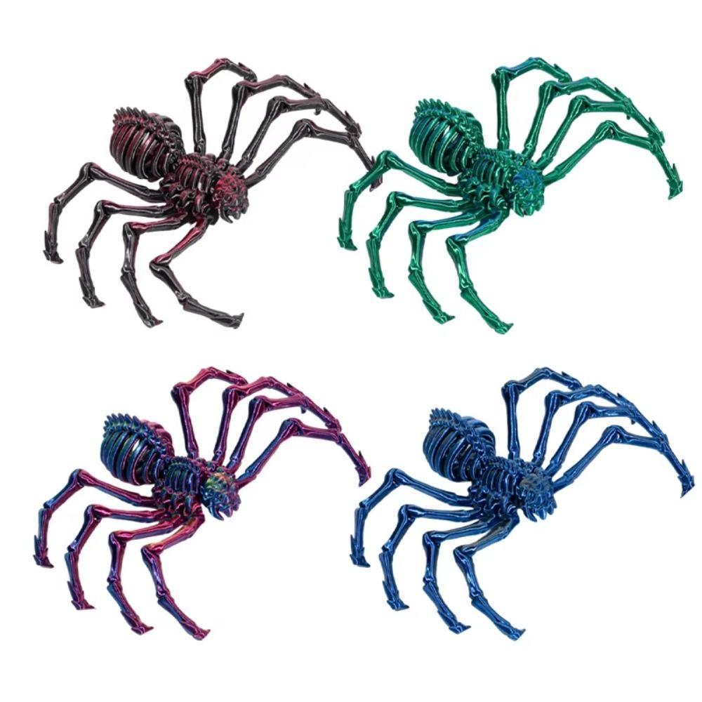 Plastic 3D Joint Movable Spider Movable Animal Simulation Model Creative Children's Toy