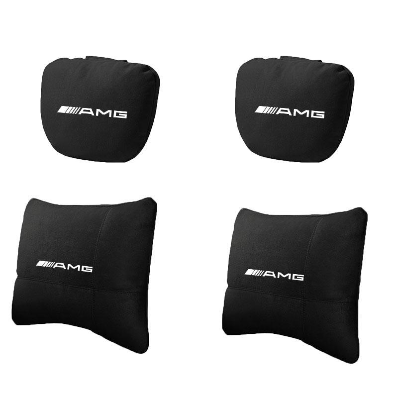 For Mercedes Benz W205 W177 W212 W213 W221 W220 W176 ML GT AMG Car Headrest Neck Support Seat Lumbar Cushion Soft Neck Pillow BB1