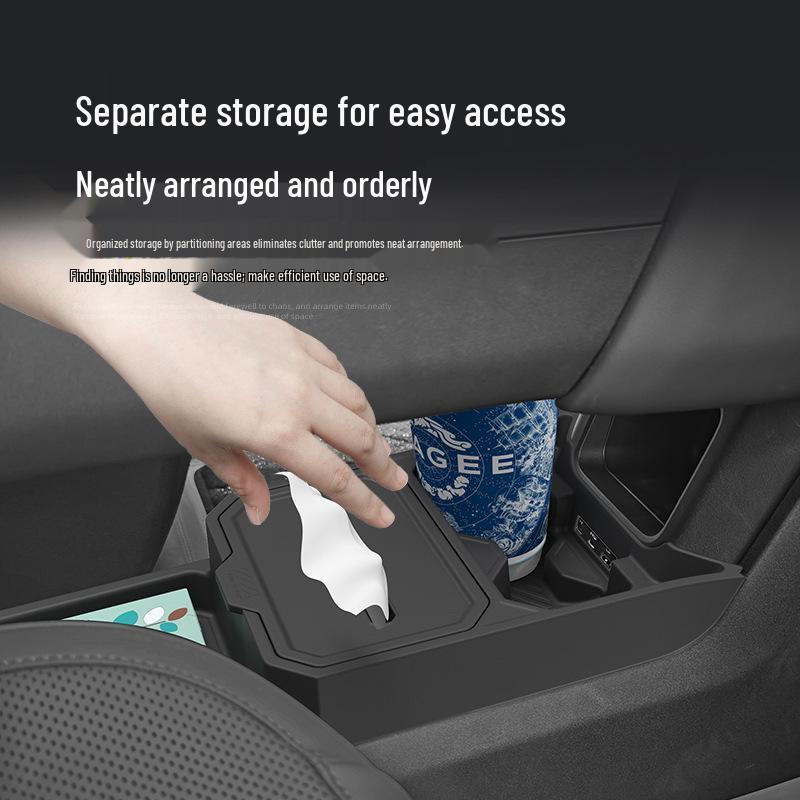 Fits 26 Chery ICAR V27 Models: Center Console Lower Storage Box Organizer & Specialty Car Accessories