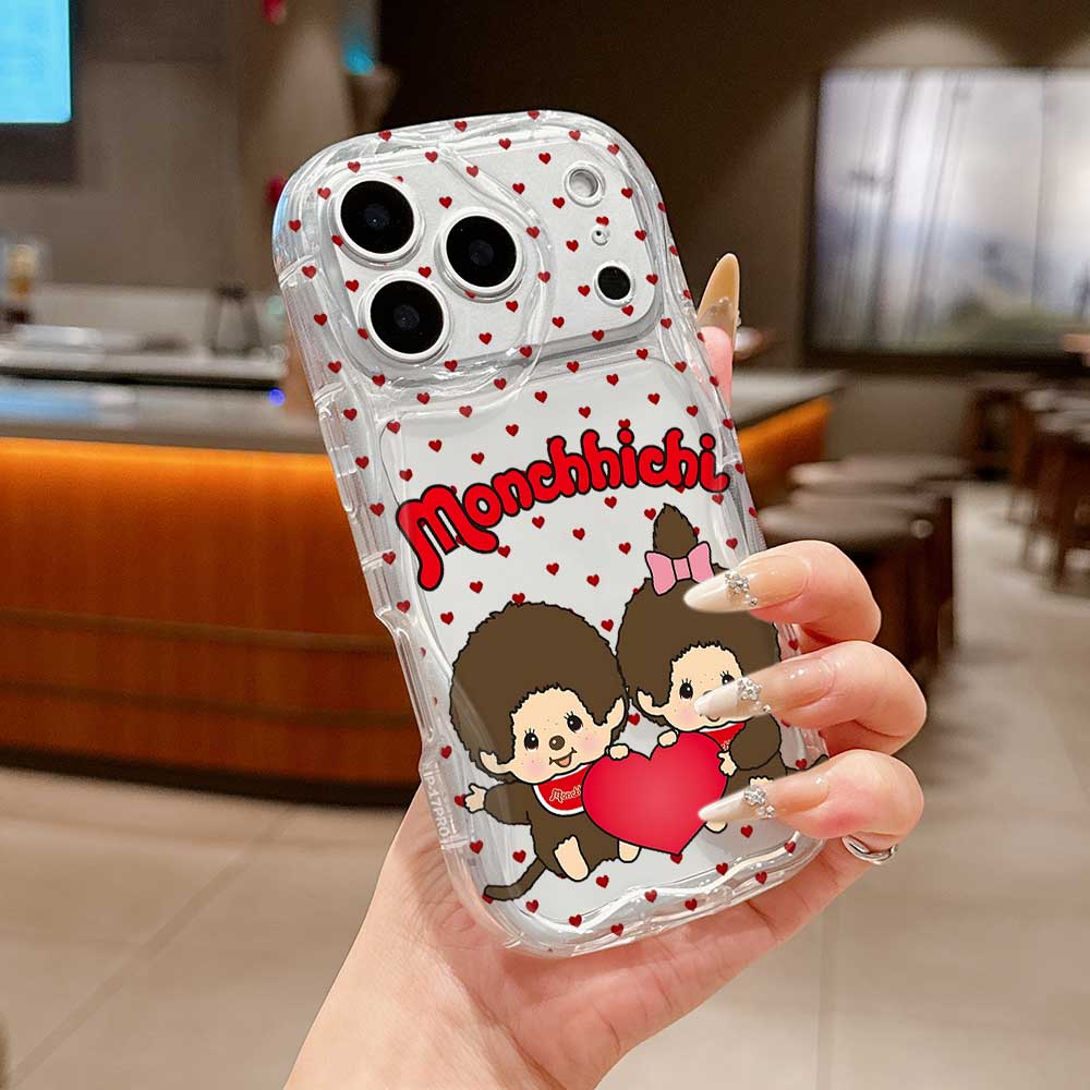Ins Cute M-Monchhichis Phone Case For Samsung Galaxy A17 M16 A56 A36 A26 A16 A06 A35 A15 A54 A34 A24 A14 A04 A13 A73 A53 4G 5G