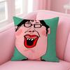Funny Funny Characters Cushion Cover Pillow Case Soft Skin Friendly Fabric  Concealed Zipper