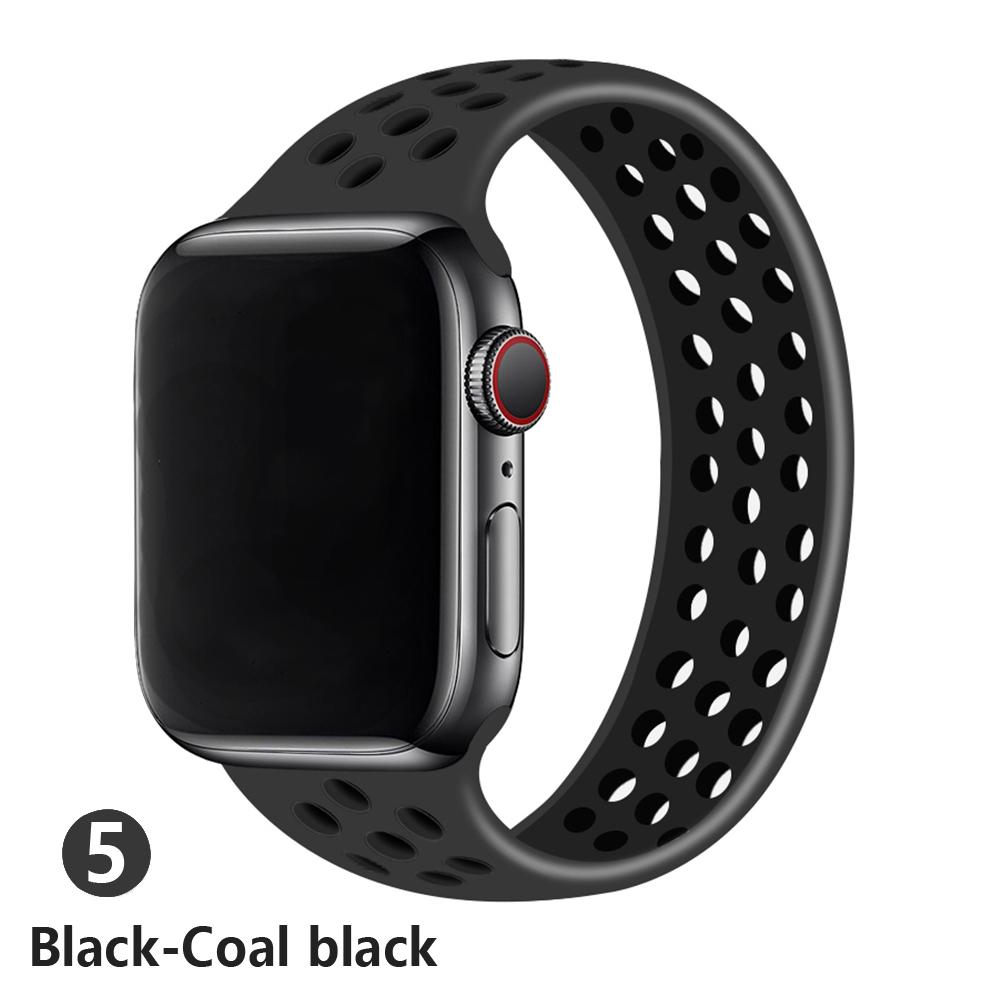 Ремешок Для Apple Watch Ремешок 45мм/41мм 44мм 40мм 49мм 42мм 45 мм силиконовый Эластичный одиночный браслет iWatch ultra 2 Серия 3 SE 6 7 8 9