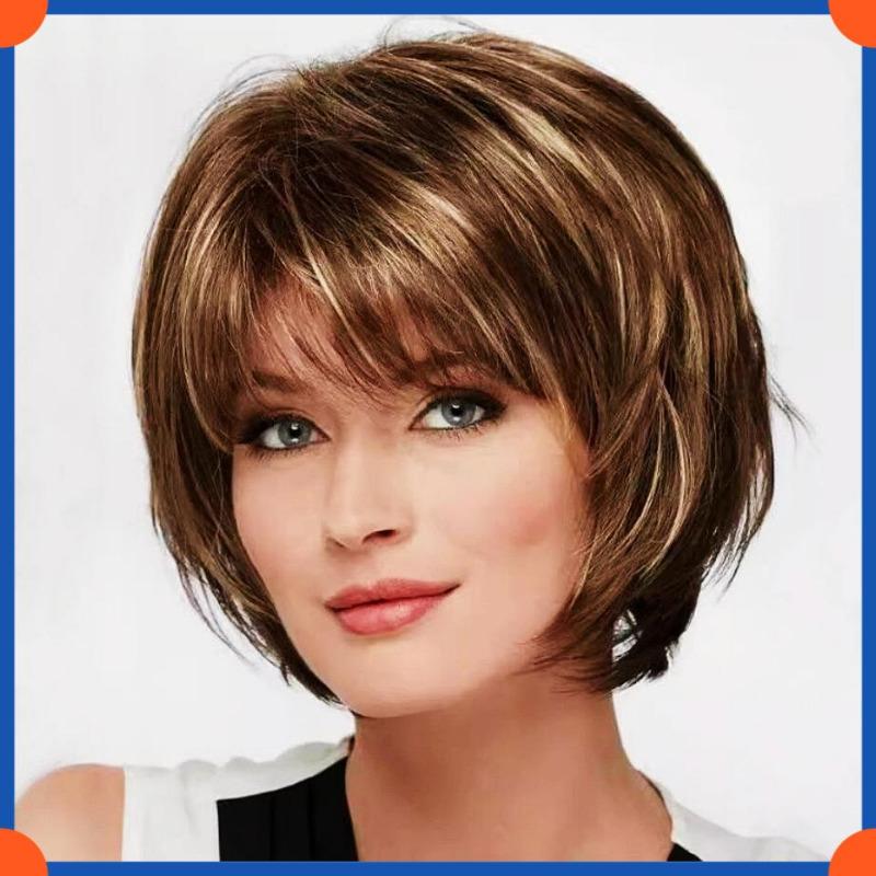 Модный европейский прямой парик короткий парик HW2758