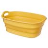 Iseto (ISETO) Iseto Wisteria Tub, Yellow, 23L, Soft Tub Plus, Made In Japan, Compact Storage, with Drain Plug, I-563-2