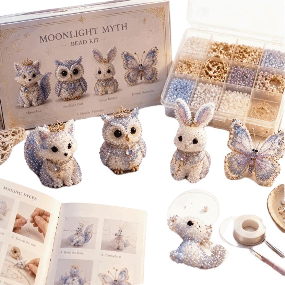 Animal Shape 3D Beaded Animal Kit Tiny Beads DIY Bead Craft Kit Handmade Bead Art Kit Home Decor
