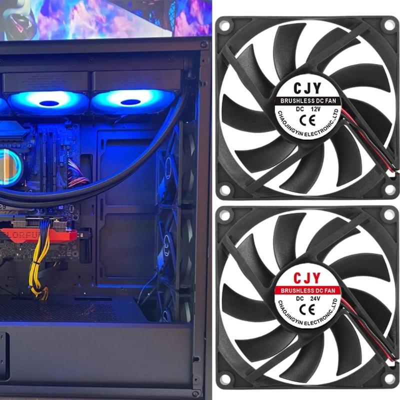 Мощный 80-мм вентилятор для охлаждения компьютера для игровых ПК, серверов, отвода тепла, компьютерного роутера, аксессуары для корпуса ЦП