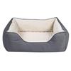 lychee fabric square bed, темно-серый