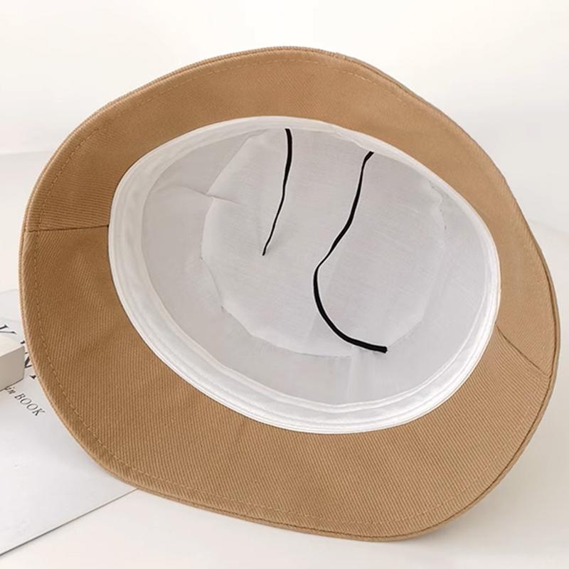 Autumn Spring Outdoor Tour Bucket Hat Lady Girl Solid Color Sun Visor Hat Foldable Sun Protection Fisherman Panama Basin Cap