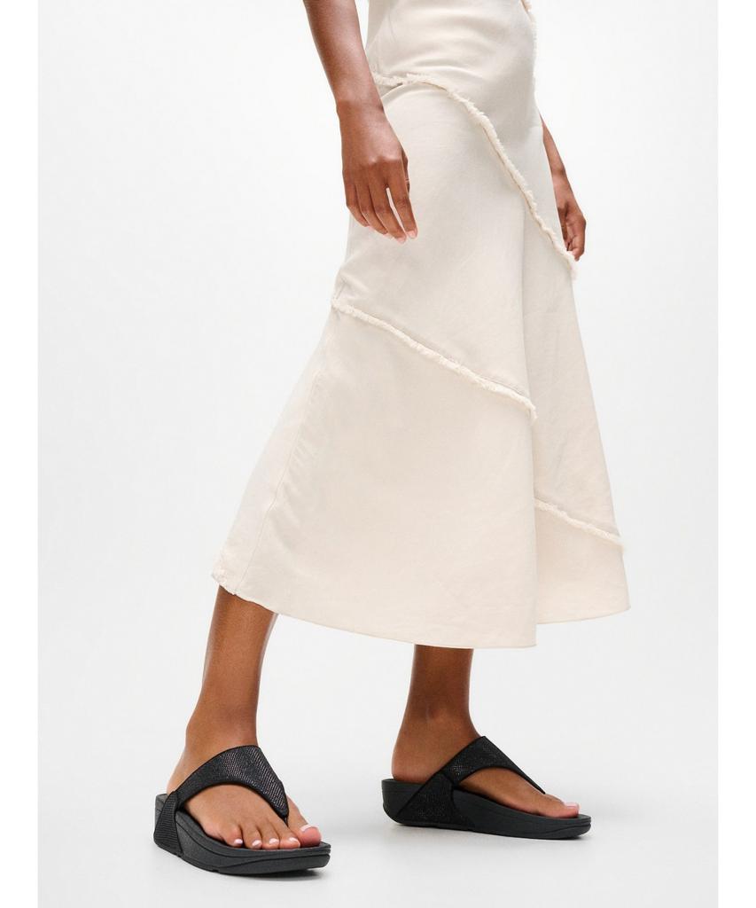 Fitflop Женские босоножки на пальце Lulu Shimmerglise Черные (Ft64K2T175)