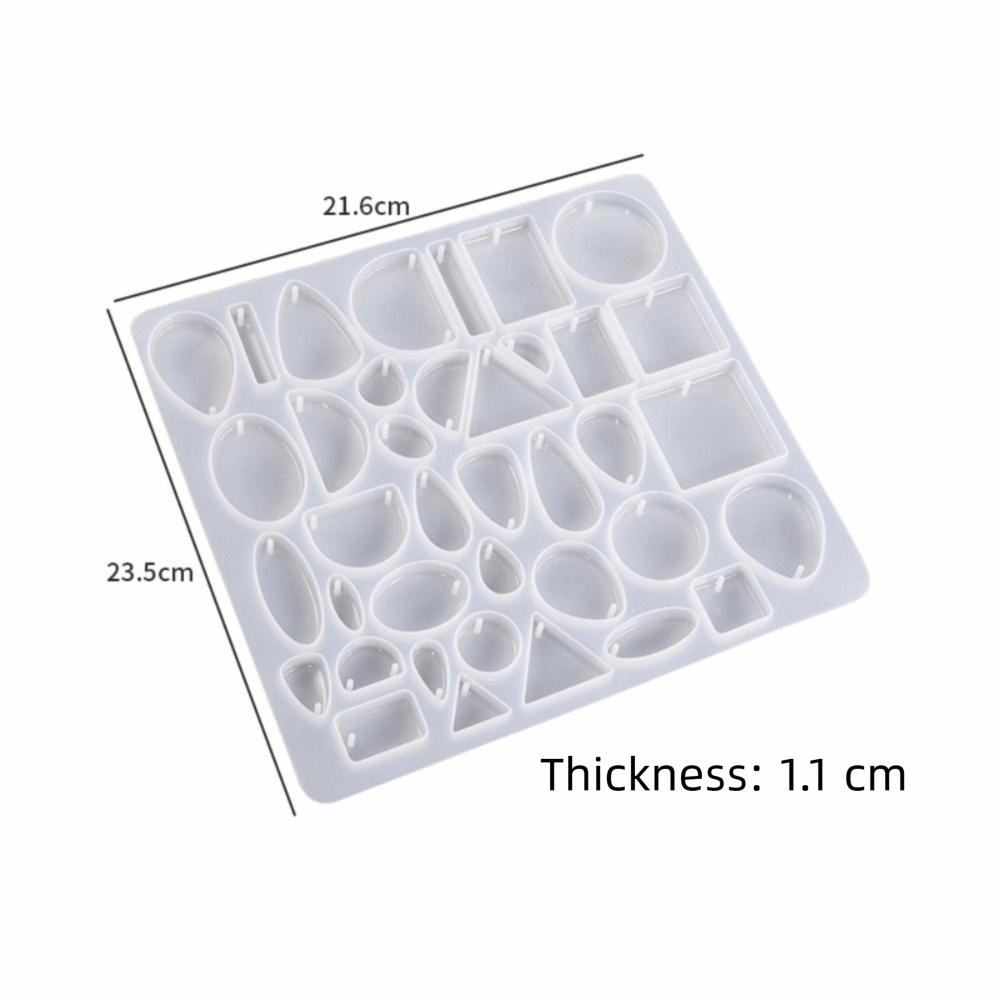 Silicone Resin Jewelry Molds Reusable Crystal Epoxy Resin Mold Pendant Earring Necklace
