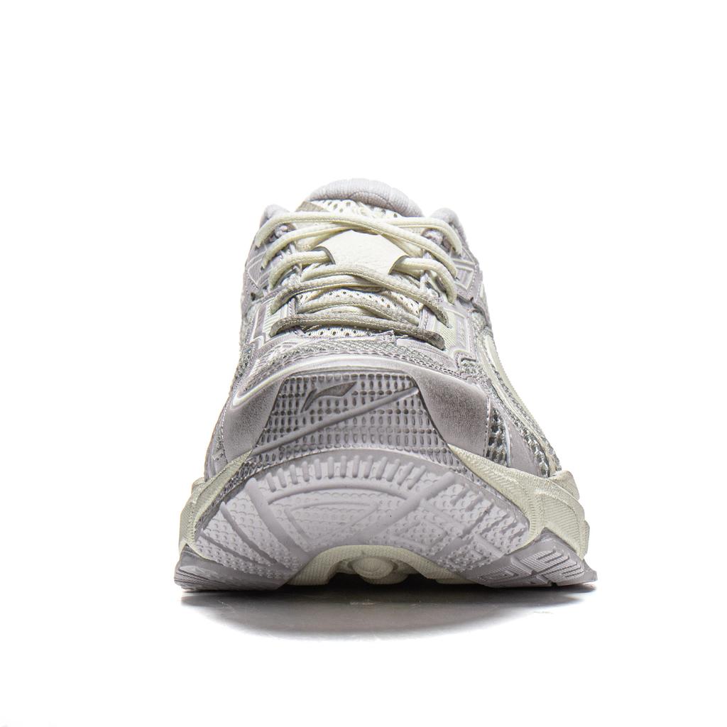 Li Ning Hei Star L2K Амортизирующие износостойкие дышащие низкие повседневные кроссовки женские серебристо-серые AGLW078-1