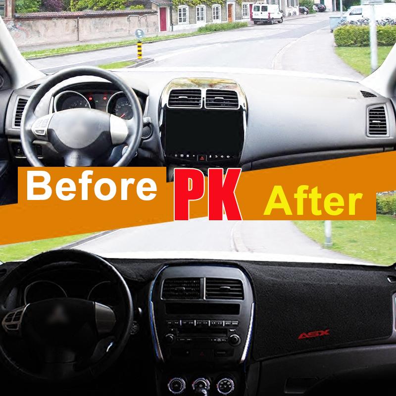 Для Mitsubishi ASX 2010 2011 2012 2013 2014 2015 2016 2017 2018 коврик для приборной панели автомобиля, коврик для защиты от ультрафиолета, избегайте света