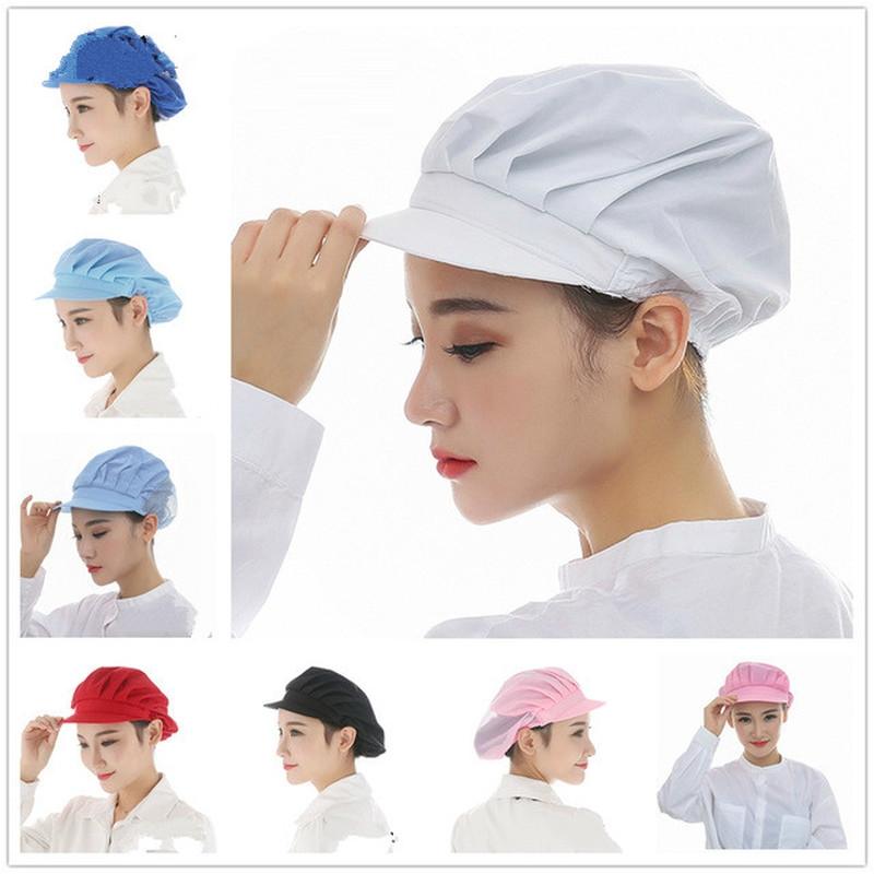 1PCS Elastic Mesh Caps Cafe Bar Kitchen Restaurant Hotel Bakery Chef Uniform Waiter Work Wear Hats M