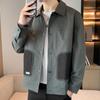 Men's Spring and Autumn Jackets, Men's New Korean Style Trendy Tops, Casual Workwear Jackets, Lapels, Versatile Men's Clothing