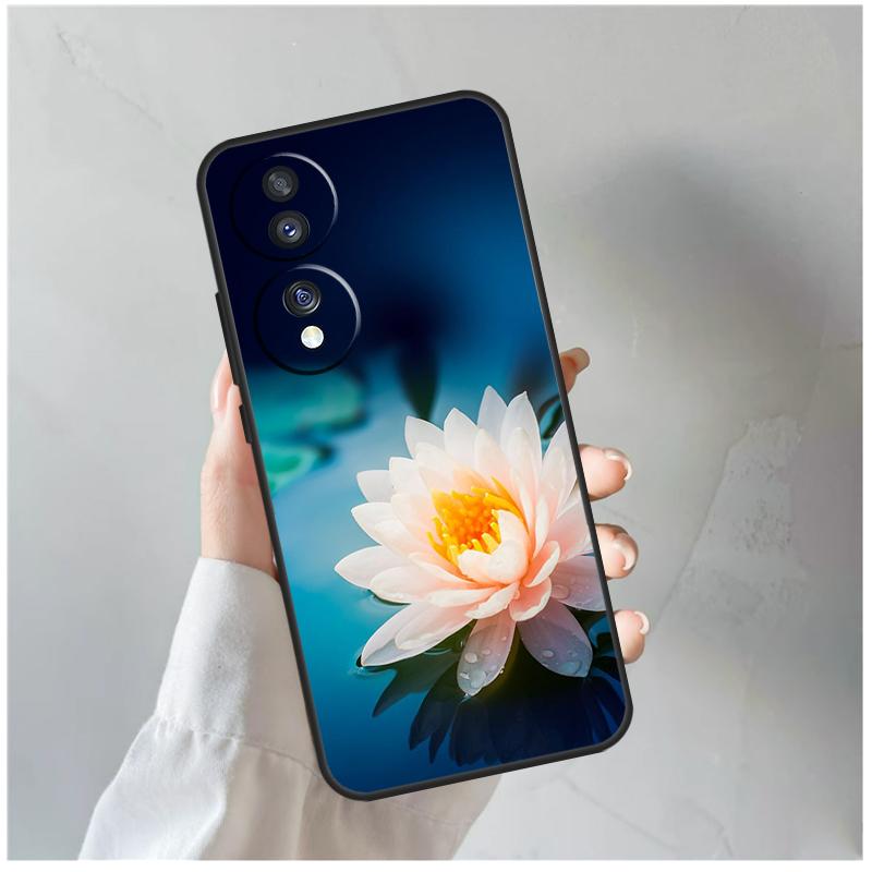 Summer Lotus For Honor Magic 8 5 6 7 Pro Case For Honor 200 400 70 90 Lite X8c X8b X9a X9b X9c X9d Win RT