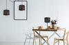 Pendant ceiling lamp with spider pattern lampshade, copper