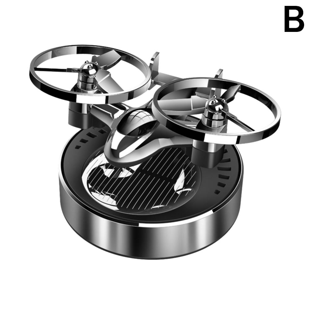 Car Interior Decoration Solar Powered Airplane Rotating Perfume Diffuser Decoration Car Airplane Rotating Air Freshener