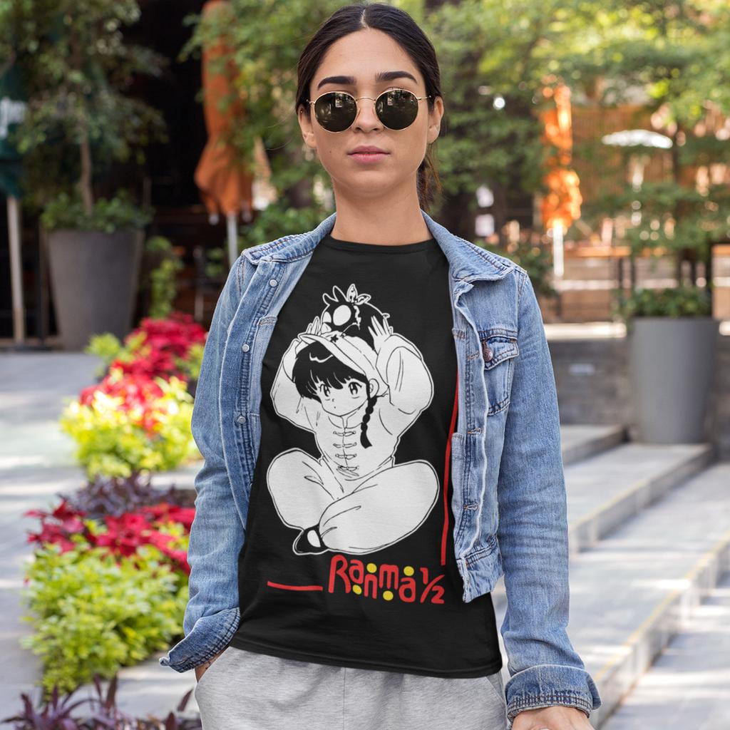 Ranma 1/2 Nibun-no-Ichi Японский Вдохновлено Аниме Ретро Телесериал новая Рубашка