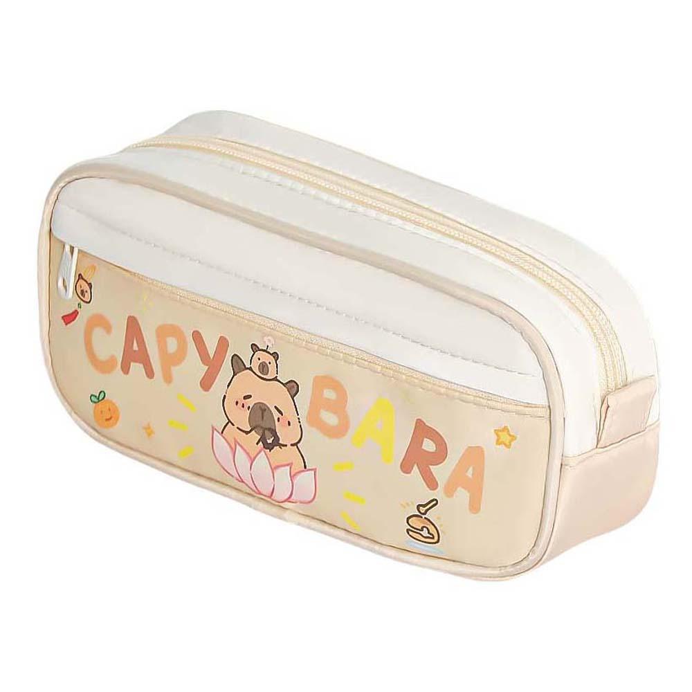 Large Capacity Large Capybara Pen Bag Pencil Case Cartoon Pencil Bag Office