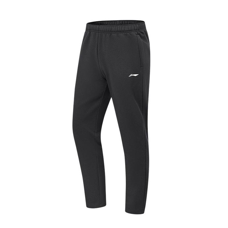 Li Ning Casual Pants Unisex Black Thickened Sweatpants LNXY23-1