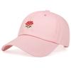 Unisex Rose Embroidery Baseball Caps Spring and Autumn Outdoor Adjustable Casual Hats Sunscreen Hat