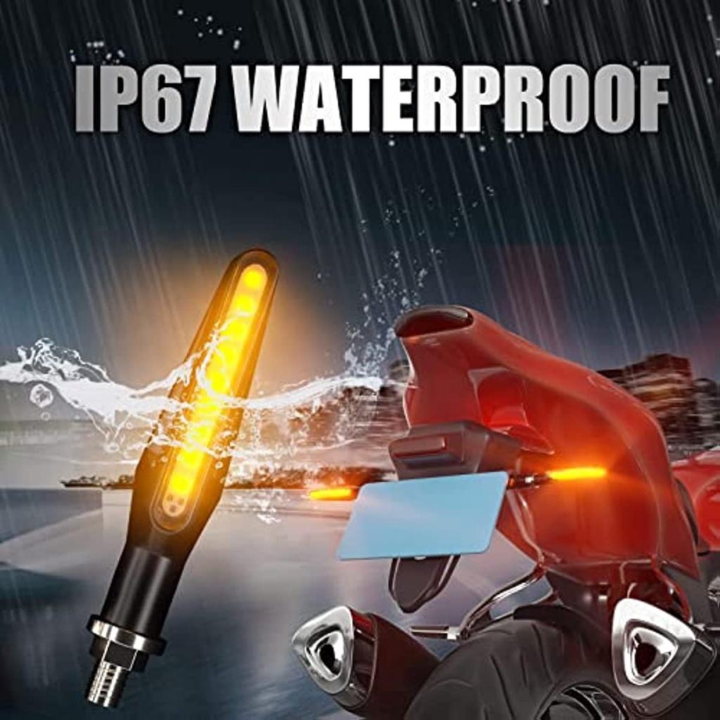 Светодиодный индикатор Мотоцикл E Одобрен Универсальный светодиодный индикатор Дневные ходовые огни Индикатор мотоцикла Светодиодные ходовые огни мотоцикла Янтарный E24 Упаковка