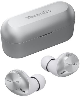 Серебристые беспроводные Bluetooth-наушники Technics с технологией IPX4 и поддержкой приложения EAH-AZ40-S Multi-Point