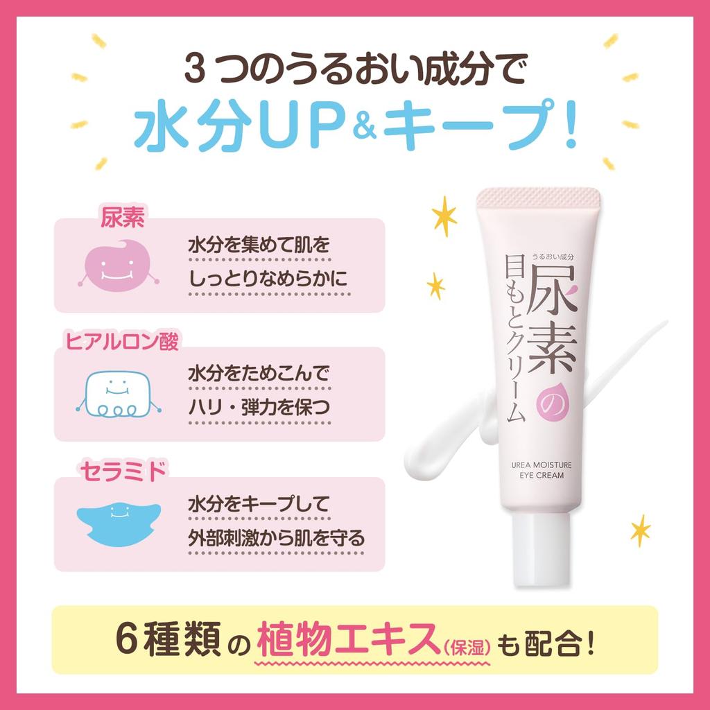 Healthy Skin Moisturizing Urea Eye Cream for Dry Hyaluronic and 30g Eyes, Urea, Acid, Ceramide,