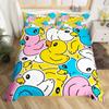 Cute Duck Bedding Set 2-3Pcs Bedroom Quilt Cover Set Single Double Size Polyester Duvet Cover Pillowcase For Adult Boy Girl