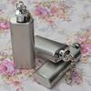 2oz Mini Stainless Steel Hip Flask  Flagon with Keychain