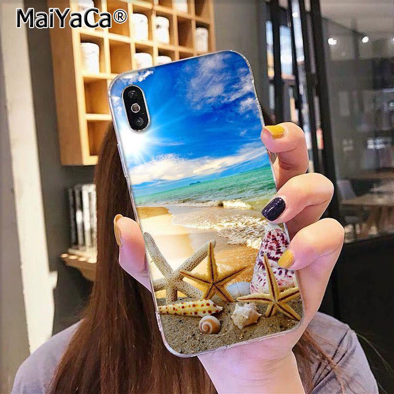 Чехол MaiYaCa The Sea Waves Beach Spray Ocean Island для iPhone 13 SE 2020 11 pro 8 7 66S Plus X 5S SE XR XS XS MAX