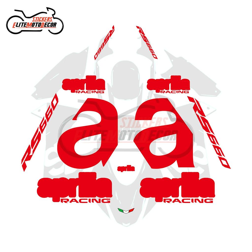 Motorcycle Fairing Shell Sticker Decal Customized Line Hollow Full Car Logo decals kit For Aprilia RS660 RS 660