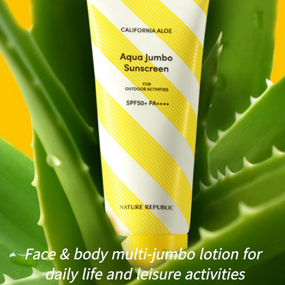 Nature Republic Солнцезащитный крем Aqua Jumbo 250мл (SPF50 +)