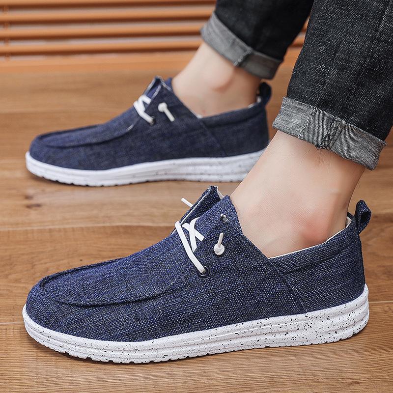 Спортивная обувь Tide Одинарная обувь Удобная Дышащая Износостойкая Обувь для ходьбы Осенняя Мужская обувь Модная Повседневная обувь Низкий верх Мужская Тканевая обувь Обувь для скейтборда