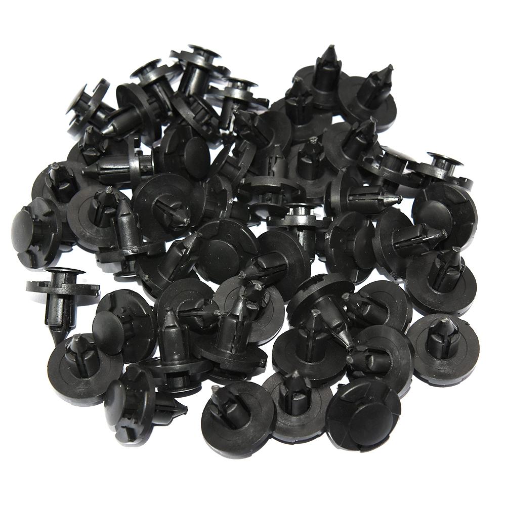 50pcs/20pcs/10pcs Fender Bumper Push-Type Retainer Rivet Car Fastener Fit for Nissan Infiniti 8mm hole Plastic Retaining Clip