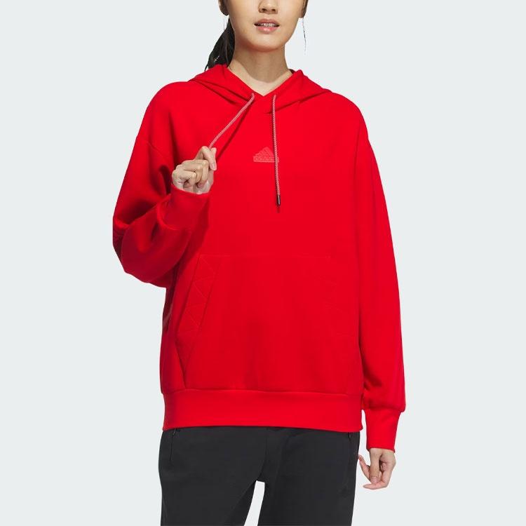 Adidas Future Style Hoodie Sweatshirt Unisex Light Scarlet IM9036