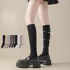 Pressure Slimming Leg Calf Socks for Women, Spring and Autumn, Long Thigh-high Black Mid-calf Socks