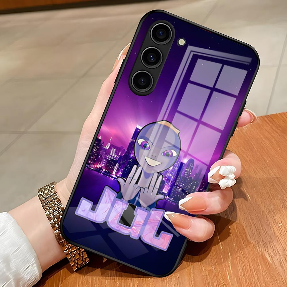 Cest Pas Des Lol J-JuL Rapper Phone Case For Samsung S26 S25 Edge Ultra S23 S22 S21 S20 Ultra Plus S24 Fe A54 A53 A25 Glass Cov