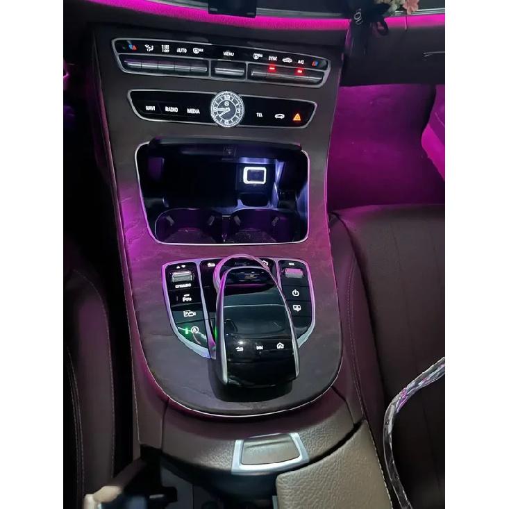 Car Center Console Crystal Ambient Light Frame For Mercedes E Class W213 2016- CLS W257 C257 Interior Decoration Accessory