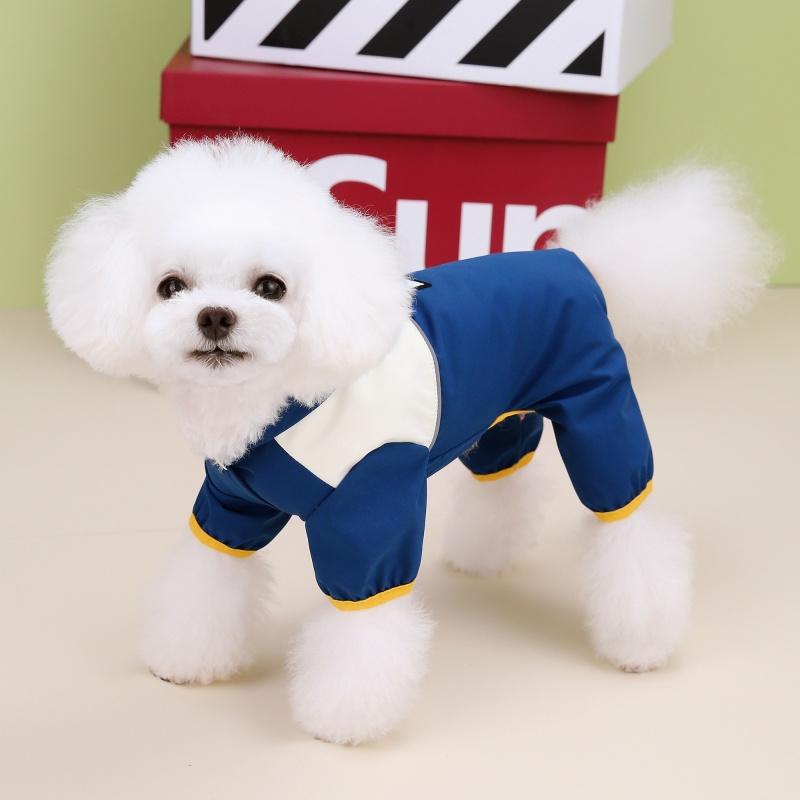 Dog Jackets Raincoats Hooded Pet Raincoat Hiking Dogs Clothes Jumpsuit Outdoor Waterproof Rain Coat For Small Medium Dogs Puppy