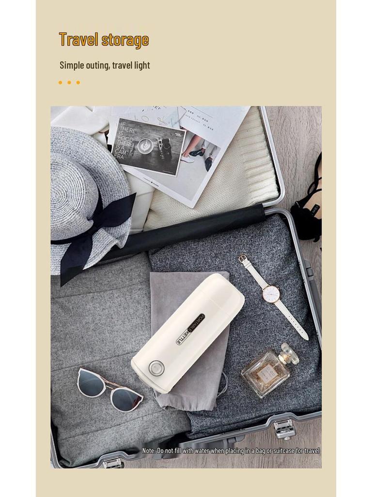 Portable Stainless Steel Rapid Boil Travel Kettle with Anti-Dry-Burn