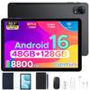 AP10PRO 10,1 дюйма, Планшеты на Android 16, 120 Гц, 48 ГБ + 128 ГБ / 2 ТБ, Восьмиядерный, 8800 мАч, Widevine L1, 3,5 мм Наушники, Планшет с клавиатурой, Стилус