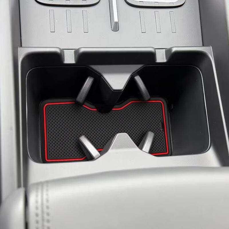 For 2024 Santa Fe Car Interior Door Channel Mat Anti-slip Decorative Mat Storage Slot Organizer Pad